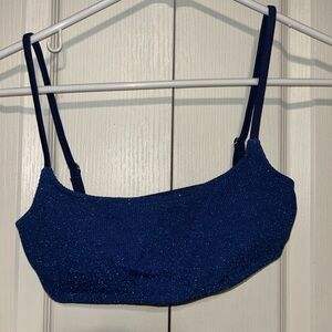 Cotton On Blue Glitter Swim Top